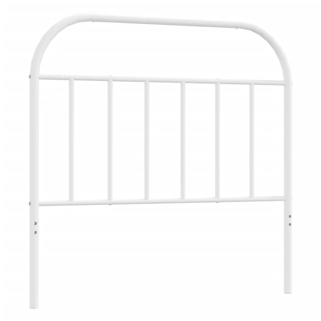 vidaXL Metal Headboard White 107 cm