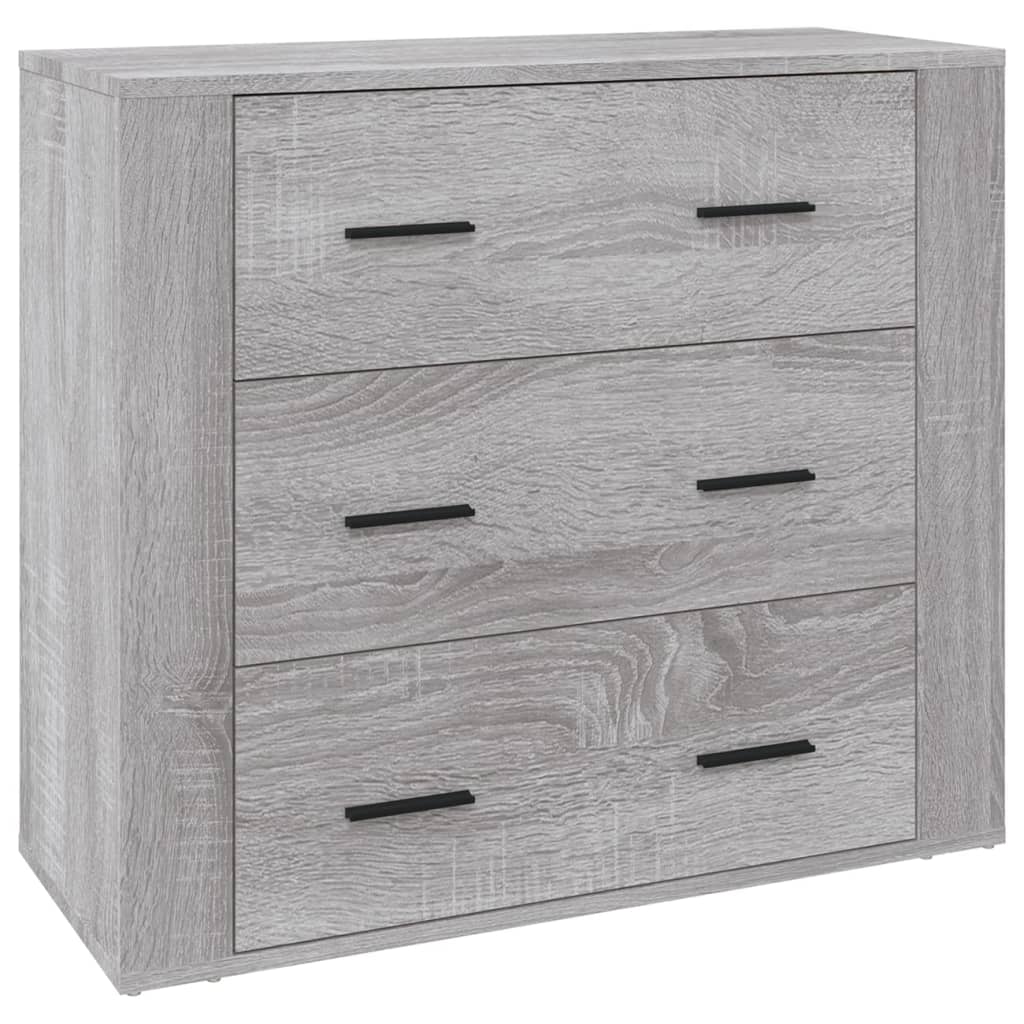 vidaXL Sideboard Grey Sonoma 80x33x70 cm Engineered Wood