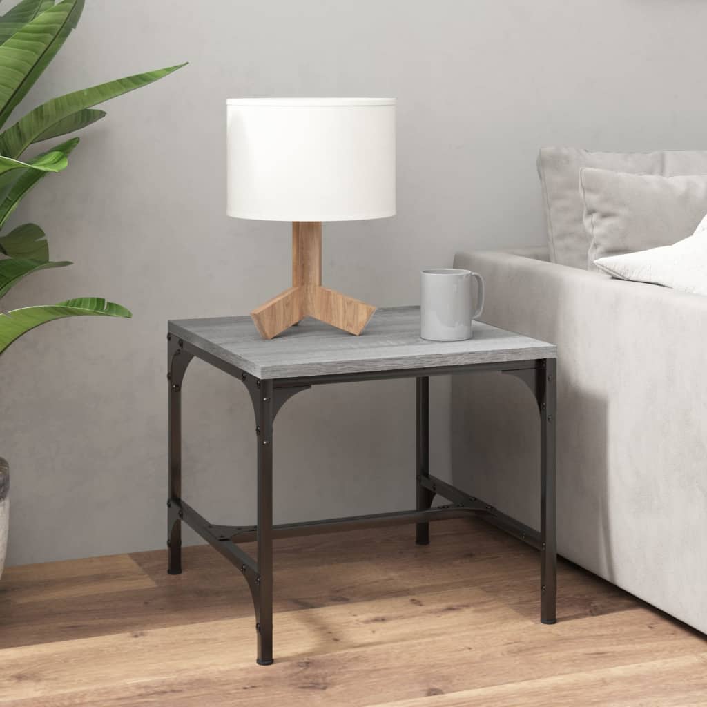 vidaXL Side Tables 2 pcs Grey Sonoma 40x40x35 cm Engineered Wood