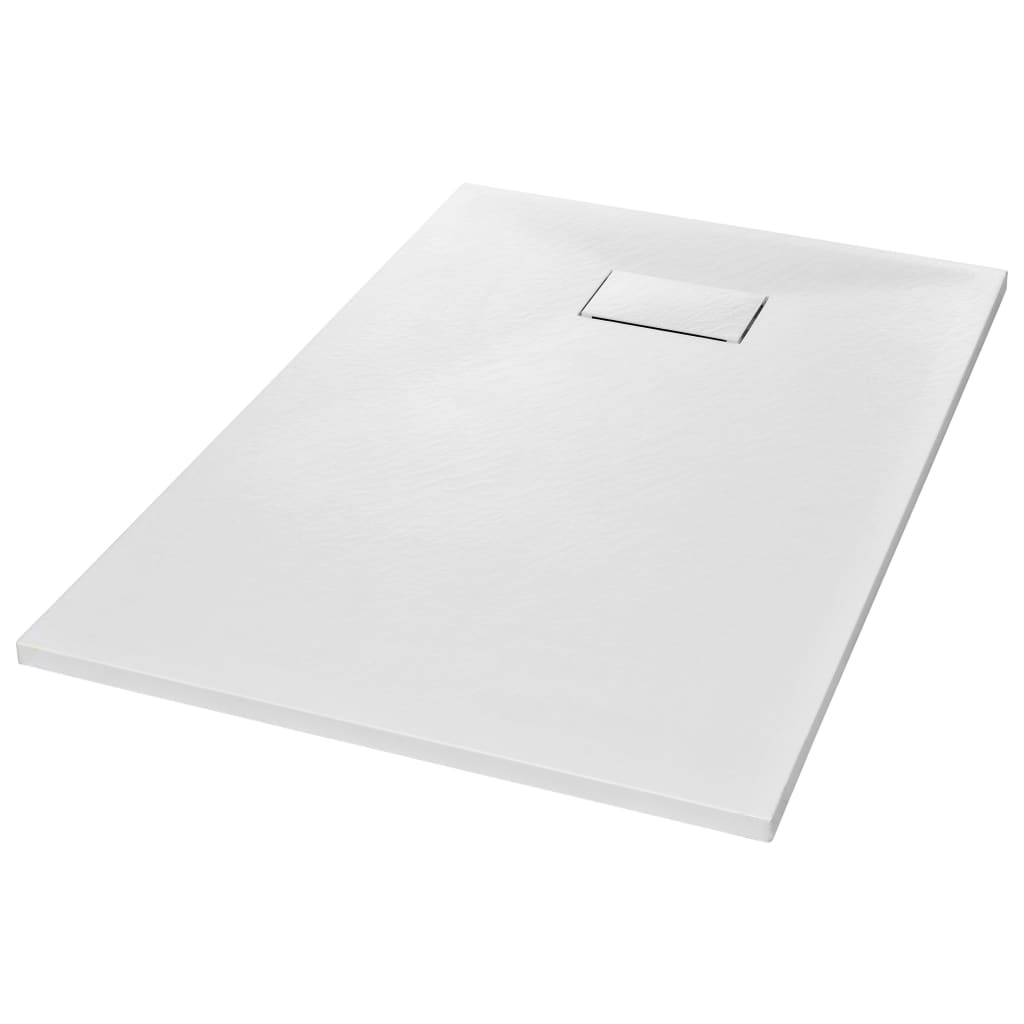 vidaXL Shower Base Tray SMC White 120x70 cm