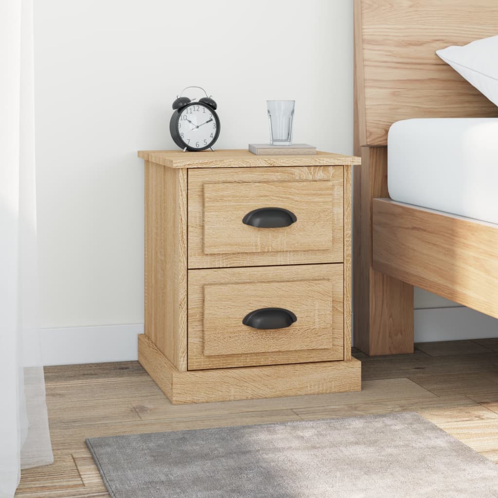 vidaXL Bedside Cabinet Sonoma Oak 39x39x47.5 cm Engineered Wood