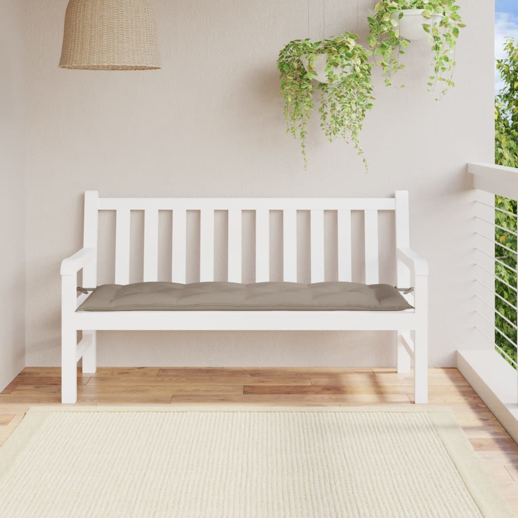 vidaXL Garden Bench Cushion Taupe 150x50x7 cm Oxford Fabric