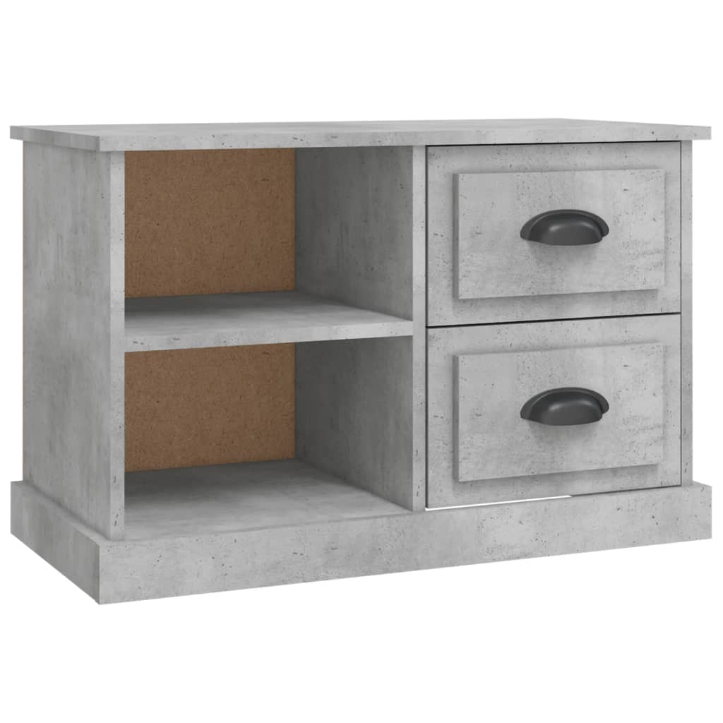 vidaXL TV Cabinet Concrete Grey 73x35.5x47.5 cm Engineered Wood