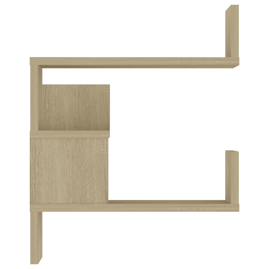 vidaXL Wall Corner Shelf 2 pcs Sonoma Oak 40x40x50 cm Engineered Wood