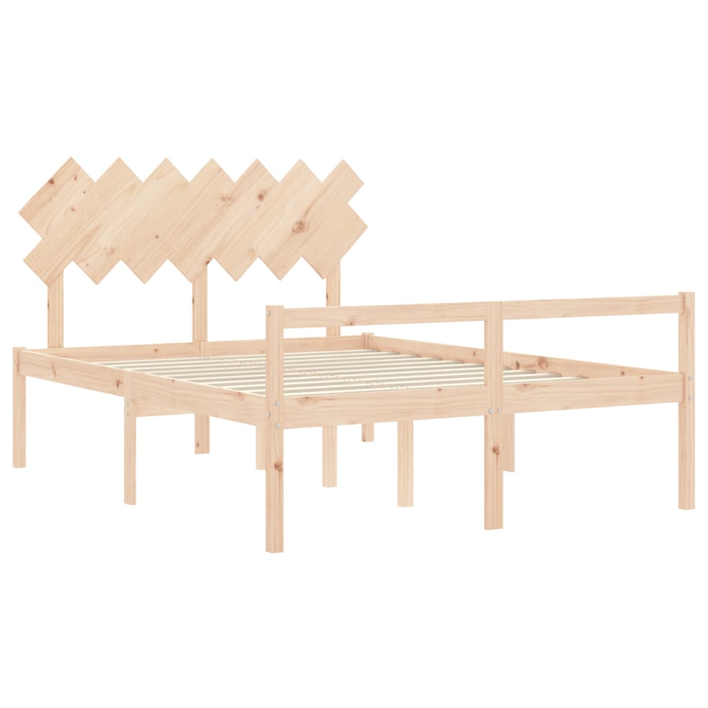 vidaXL Senior Bed without Mattress King Size Solid Wood