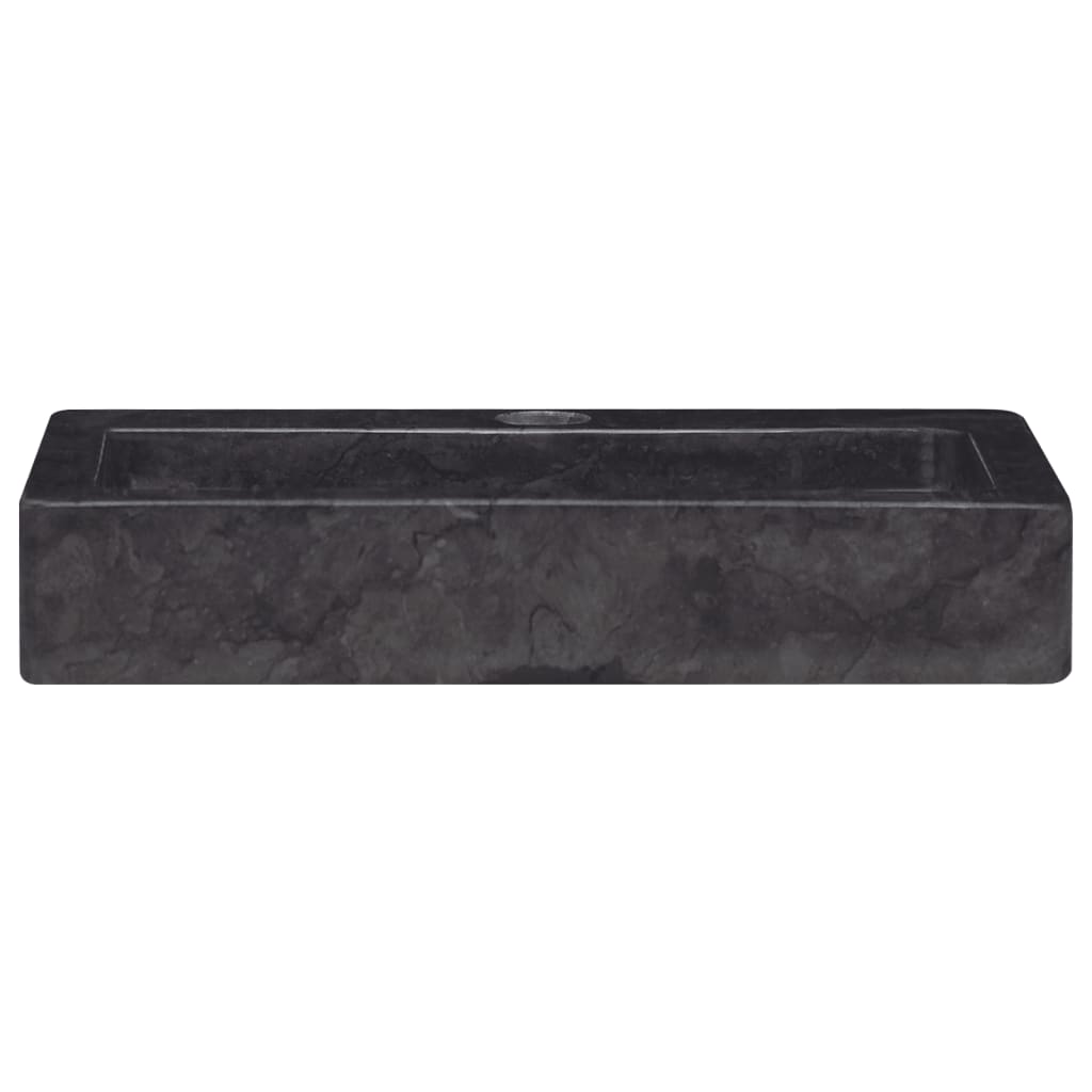 vidaXL Sink Black 38x24x6.5 cm Marble