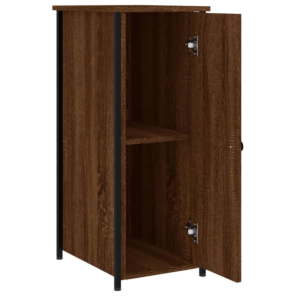 vidaXL Bedside Cabinets 2 pcs Brown Oak 32x42x80 cm Engineered Wood