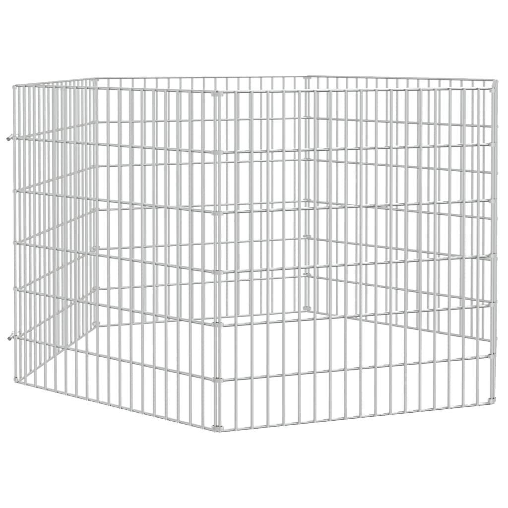 vidaXL Free Range Animal Enclosure 6-Panel 54x60 cm Galvanised Iron