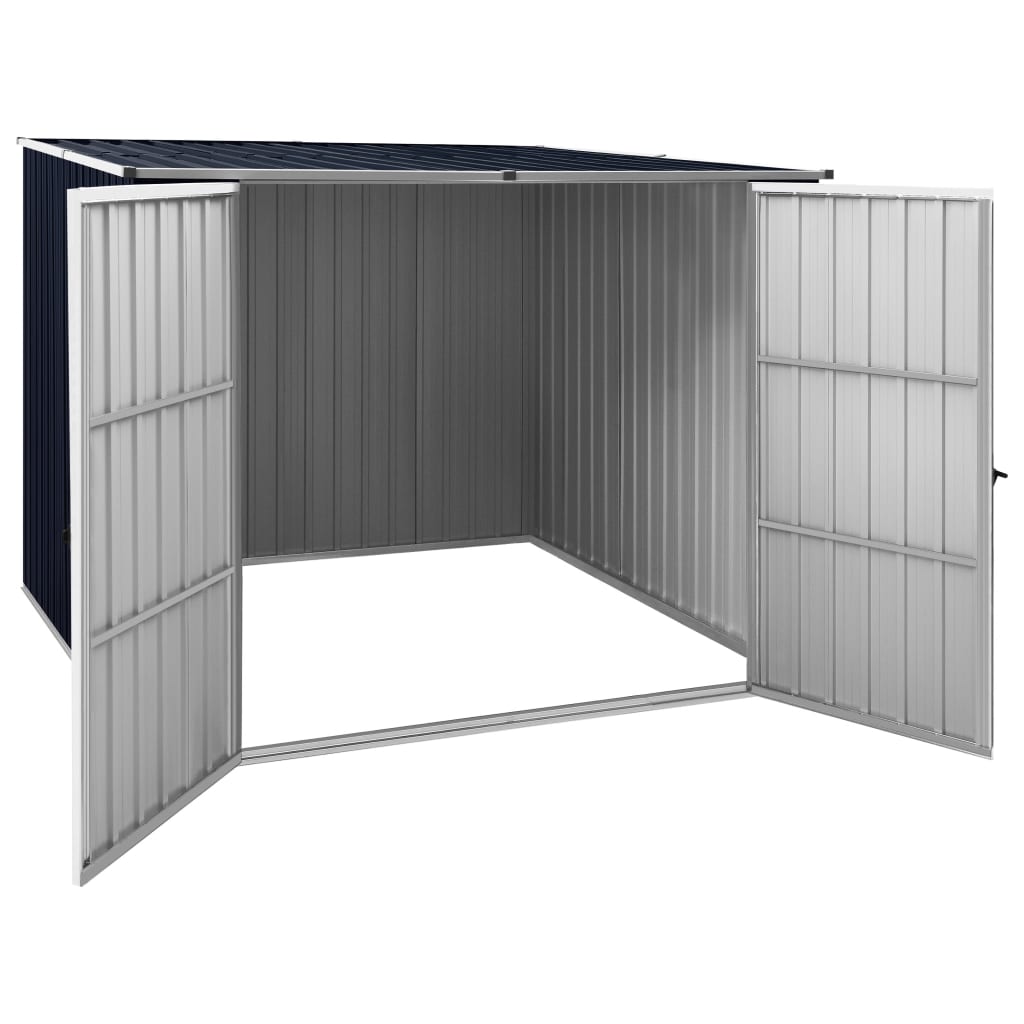 vidaXL Garden Shed Anthracite 195x198x159 cm Galvanised Steel