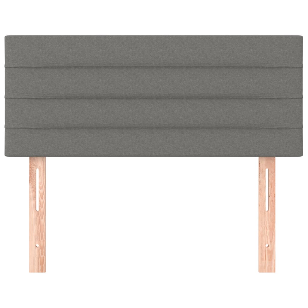 vidaXL Headboard Dark Grey 100 cm Fabric