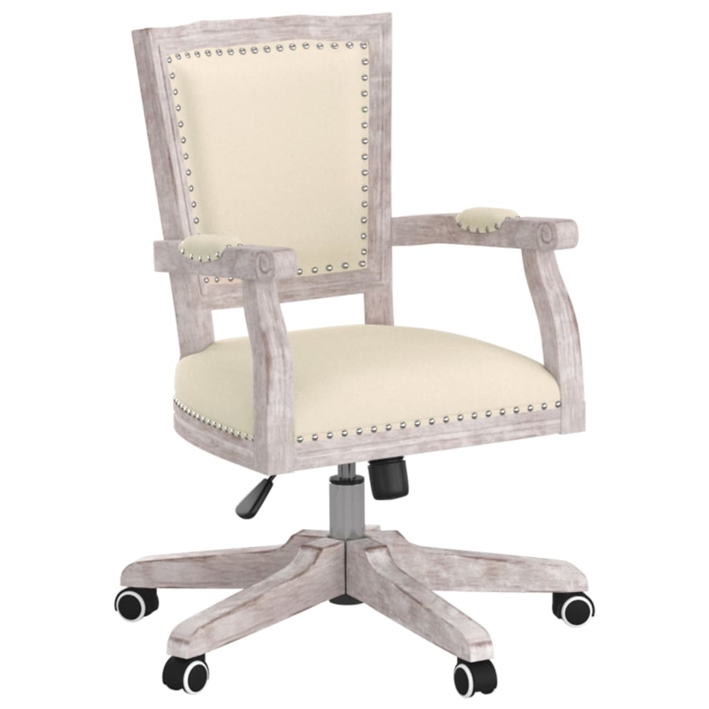 vidaXL Swivel Office Chair Linen