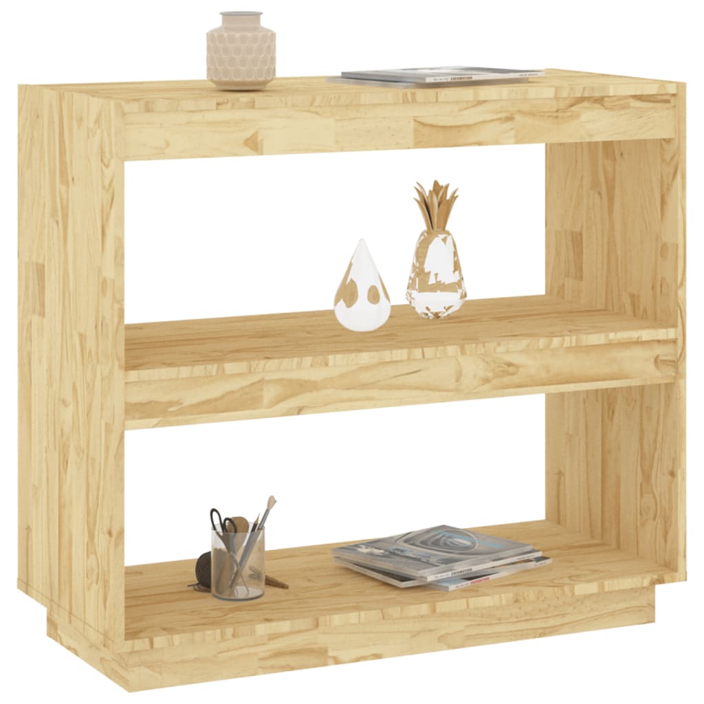 vidaXL Book Cabinet 80x35x71 cm Solid Pinewood