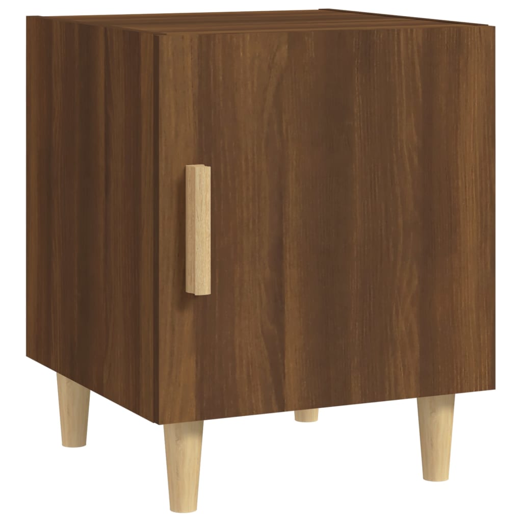 vidaXL Bedside Cabinet Brown Oak Engineered Wood