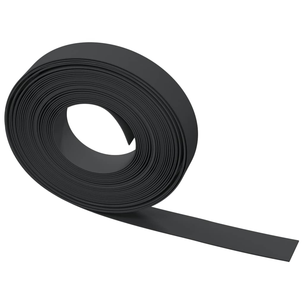 vidaXL Garden Edgings 4 pcs Black 10 m 10 cm Polyethylene