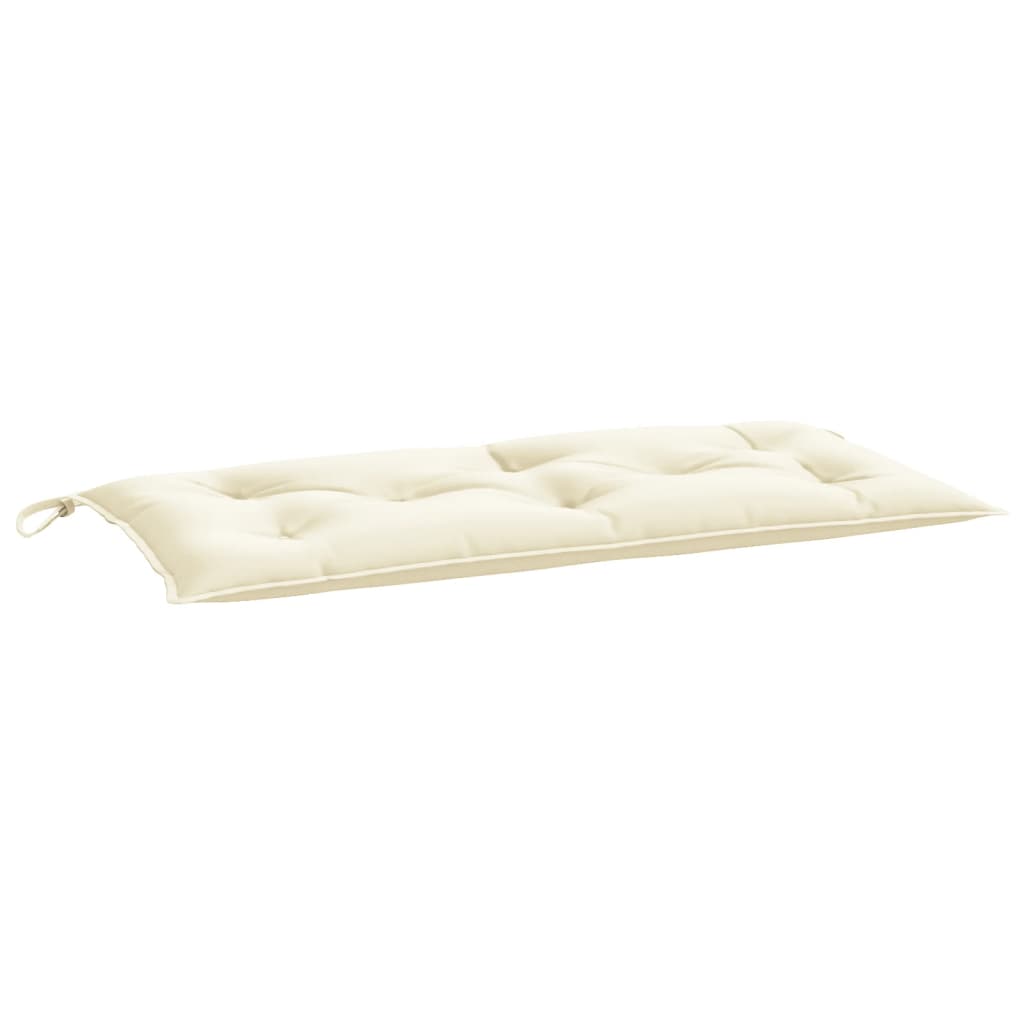 vidaXL Garden Bench Cushions 2 pcs Cream 100x50x7 cm Oxford Fabric