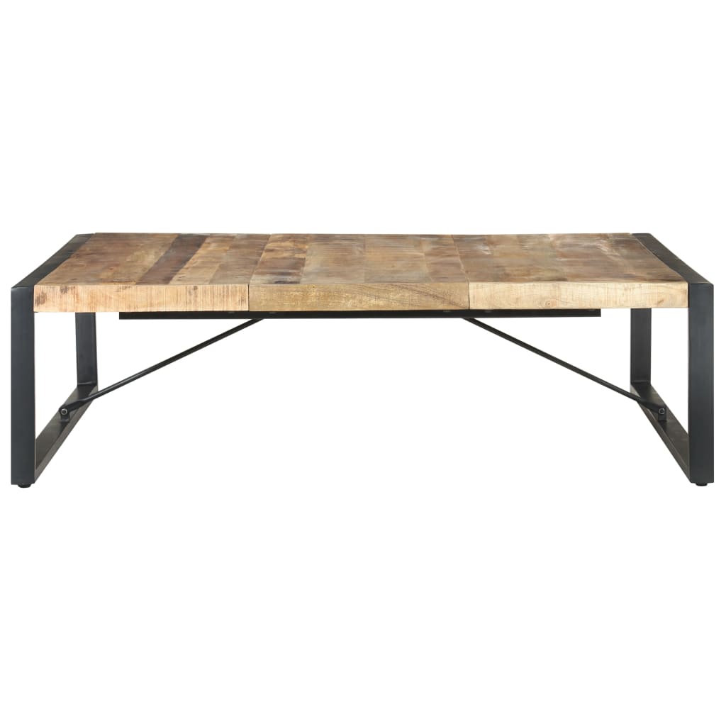 vidaXL Coffee Table 140x140x40 cm Rough Mango Wood