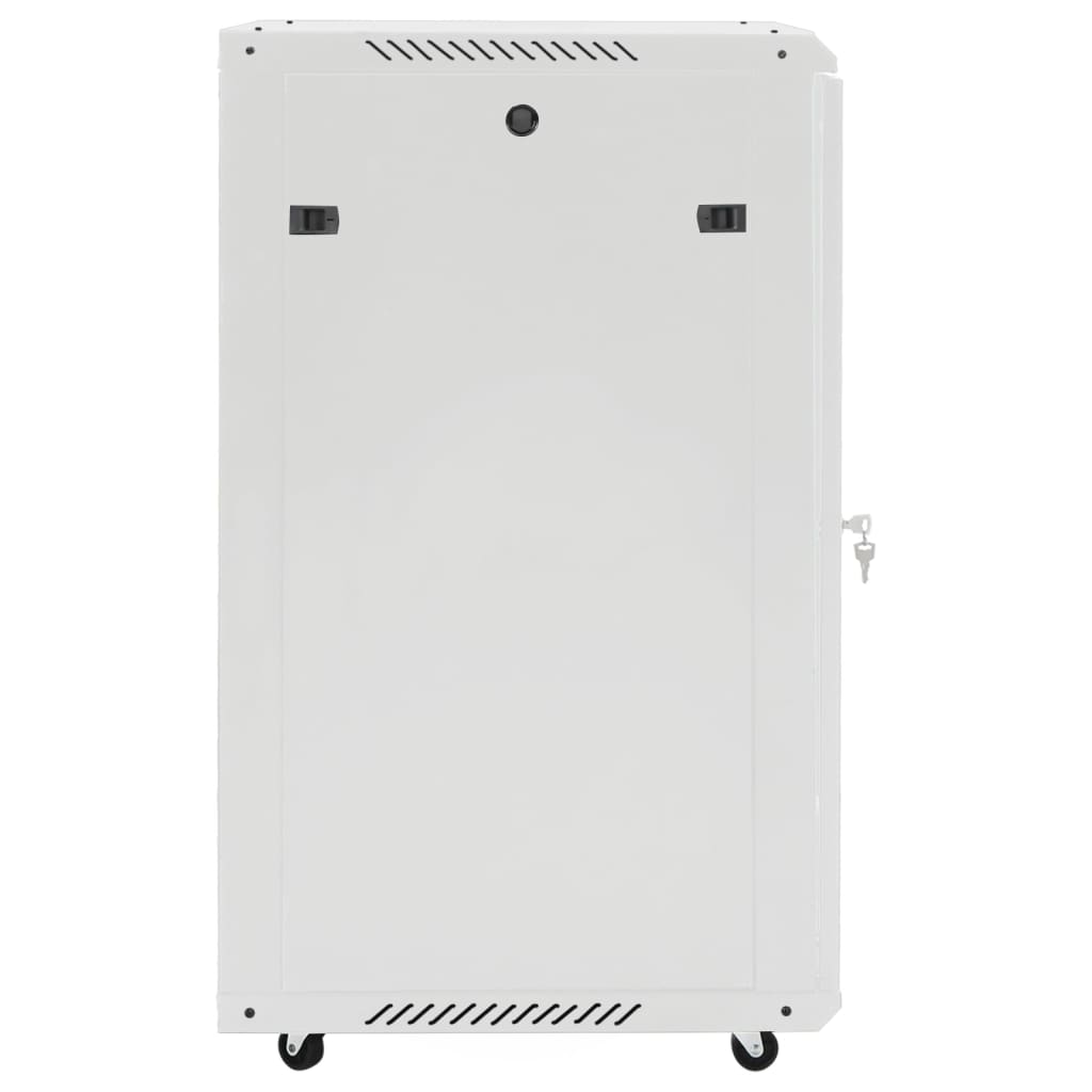 vidaXL 18U Network Cabinet 19" IP20 Grey 60x60x100 cm