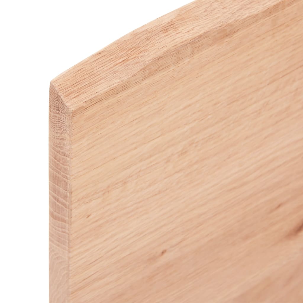 vidaXL Wall Shelf Light Brown 100x60x2 cm Treated Solid Wood Oak