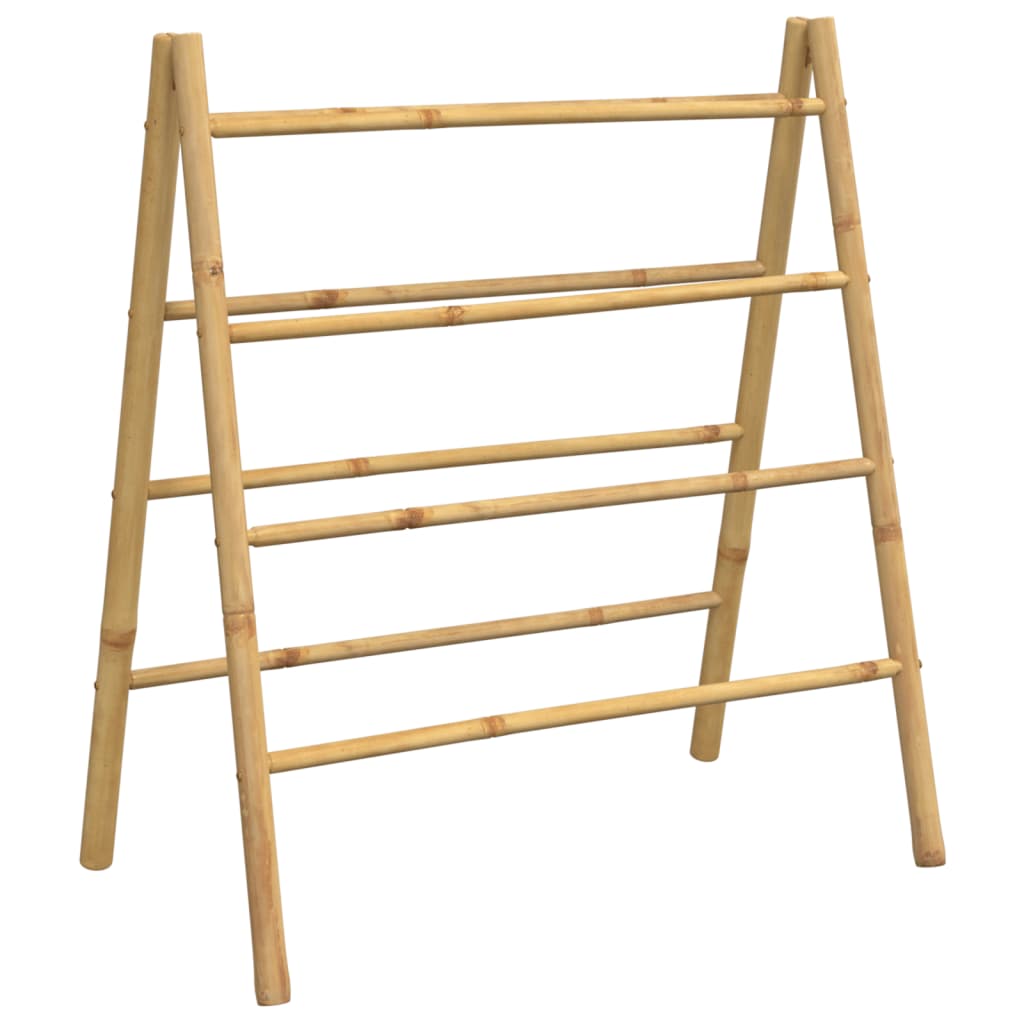 vidaXL Double Towel Ladder with 4 Rungs 90x50x100 cm Bamboo