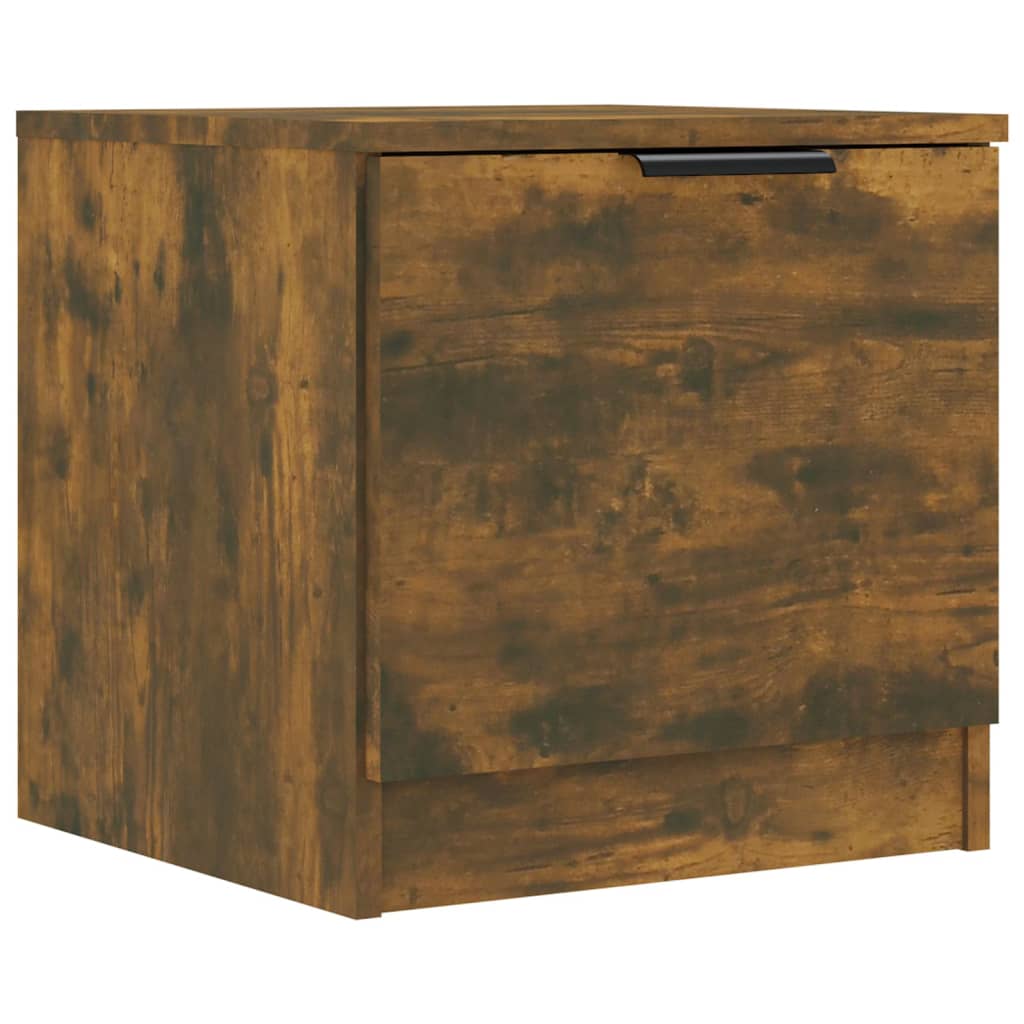 vidaXL Bedside Cabinets 2 pcs Smoked Oak 40x39x40 cm