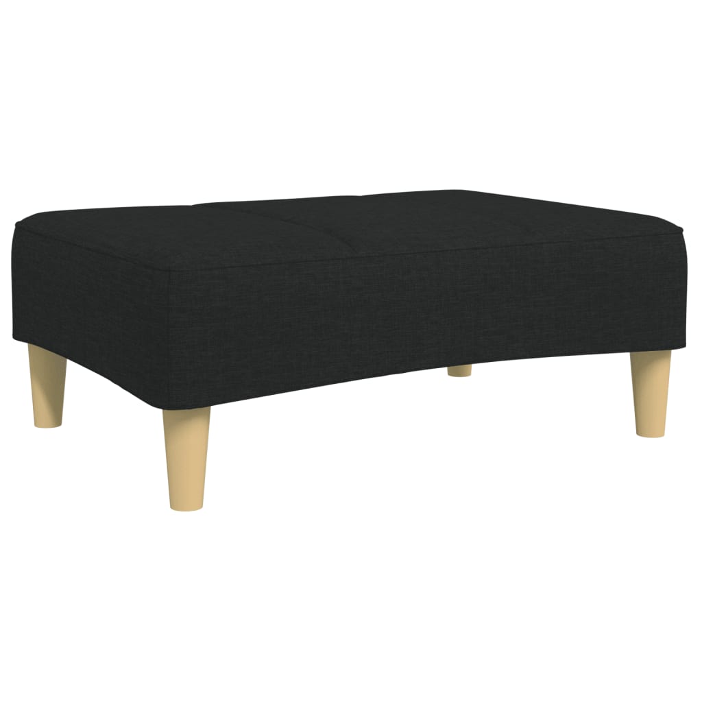 vidaXL Footstool Black 77x55x31 cm Fabric