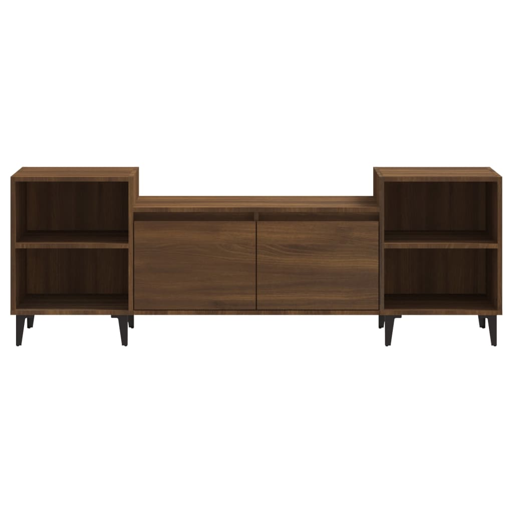 vidaXL TV Cabinet Brown Oak 160x35x55 cm Engineered Wood