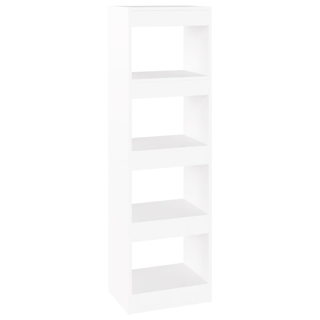 vidaXL Book Cabinet/Room Divider White 40x30x135 cm