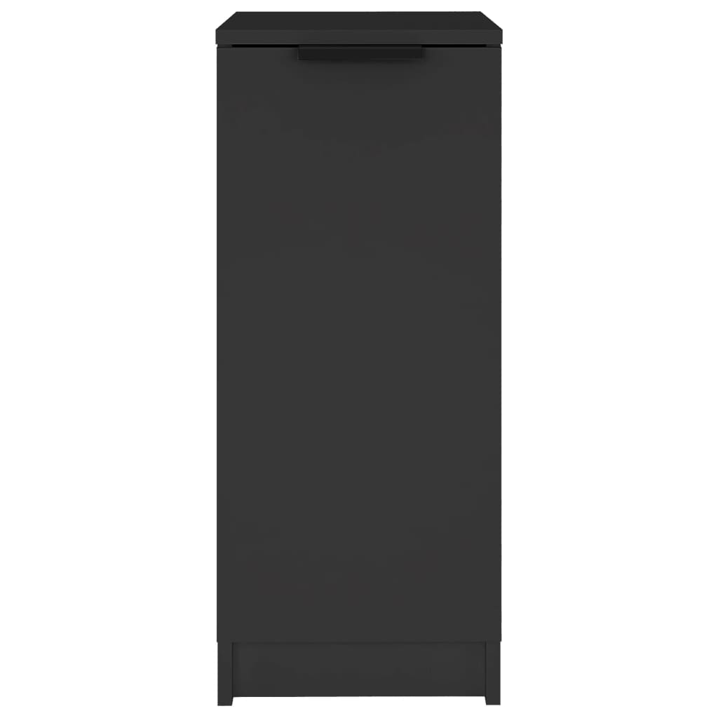 vidaXL Shoe Cabinet Black 30x35x70 cm Engineered Wood