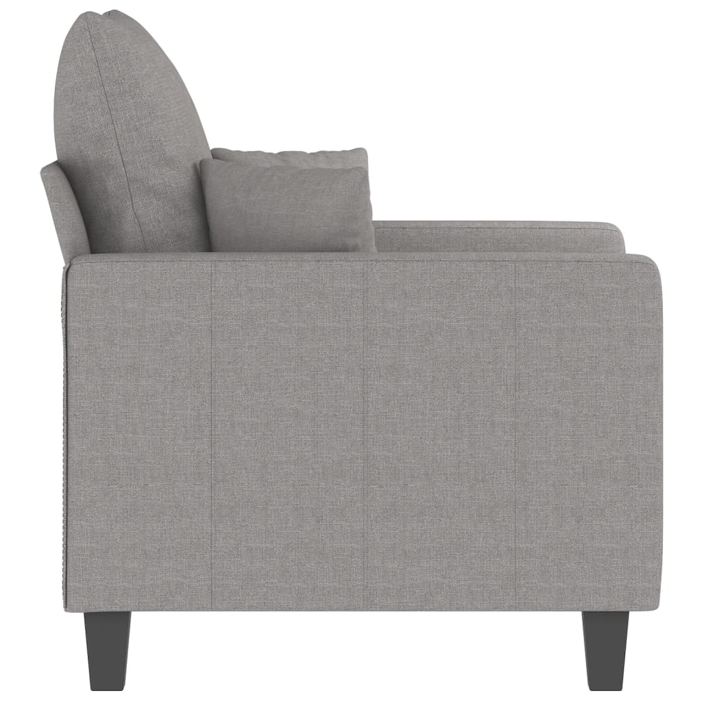 vidaXL Sofa Chair Light Grey 60 cm Fabric