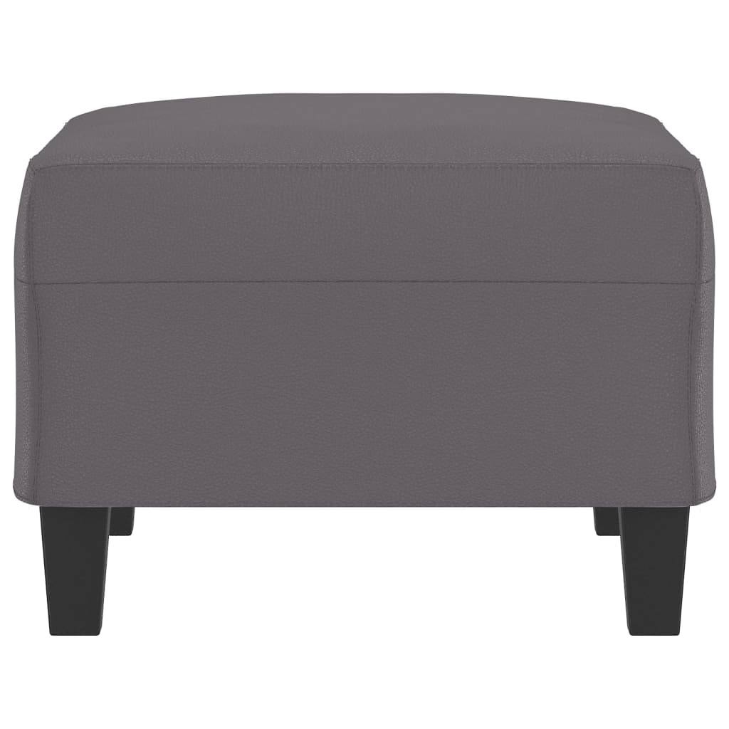 vidaXL Footstool Grey 70x55x41 cm Faux Leather