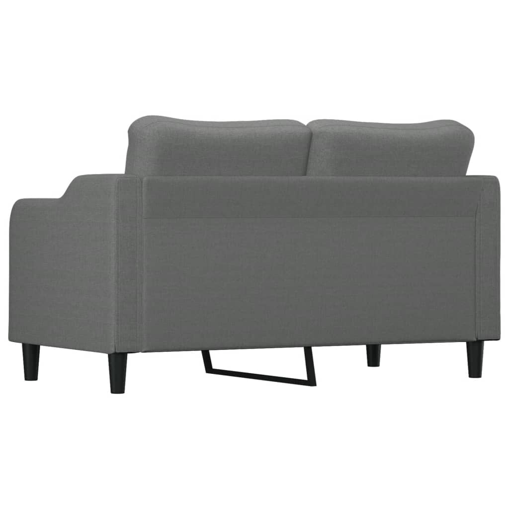 vidaXL 2-Seater Sofa Dark Grey 140 cm Fabric