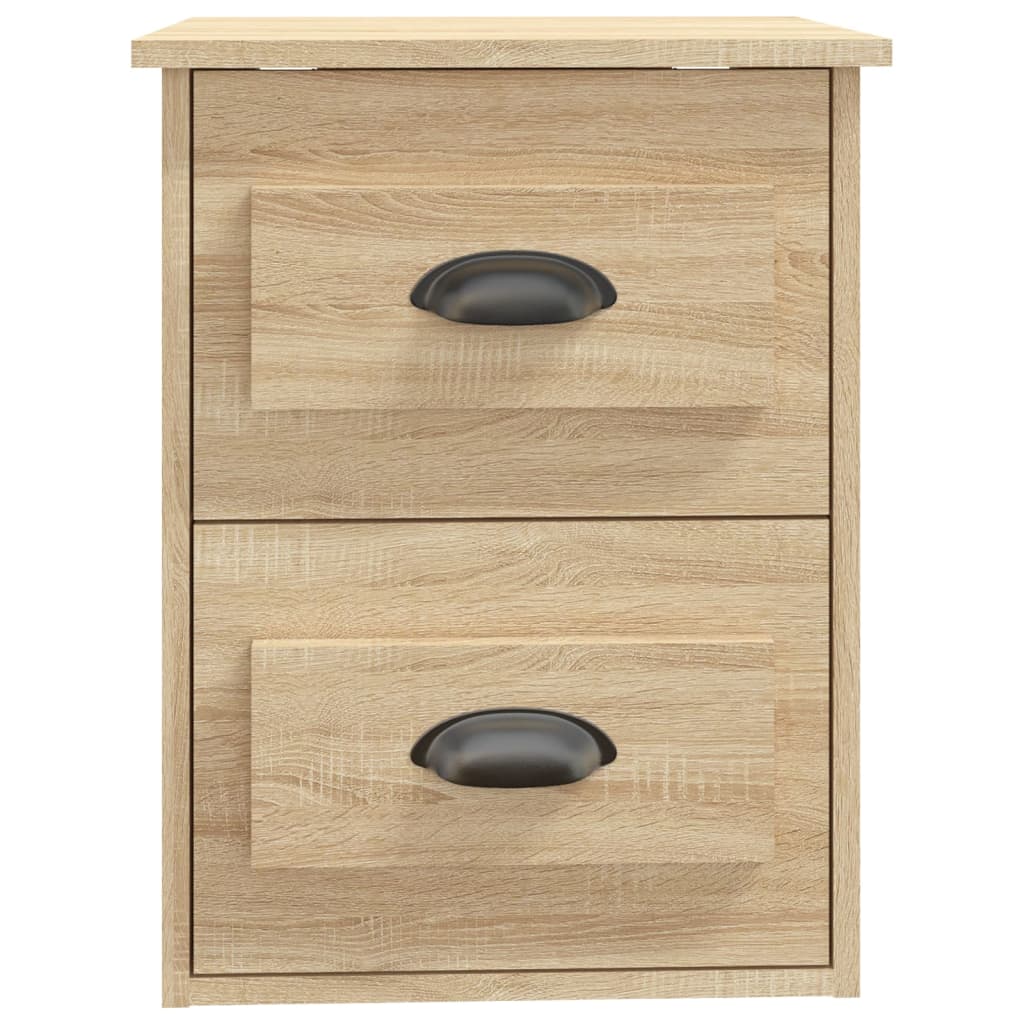 vidaXL Wall-mounted Bedside Cabinet Sonoma Oak 41.5x36x53cm