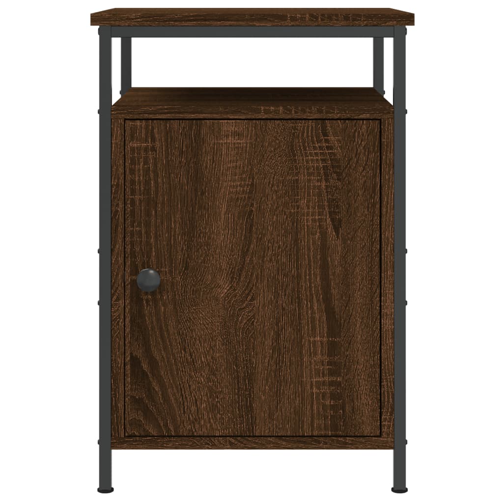 vidaXL Bedside Cabinet Brown Oak 40x42x60 cm Engineered Wood