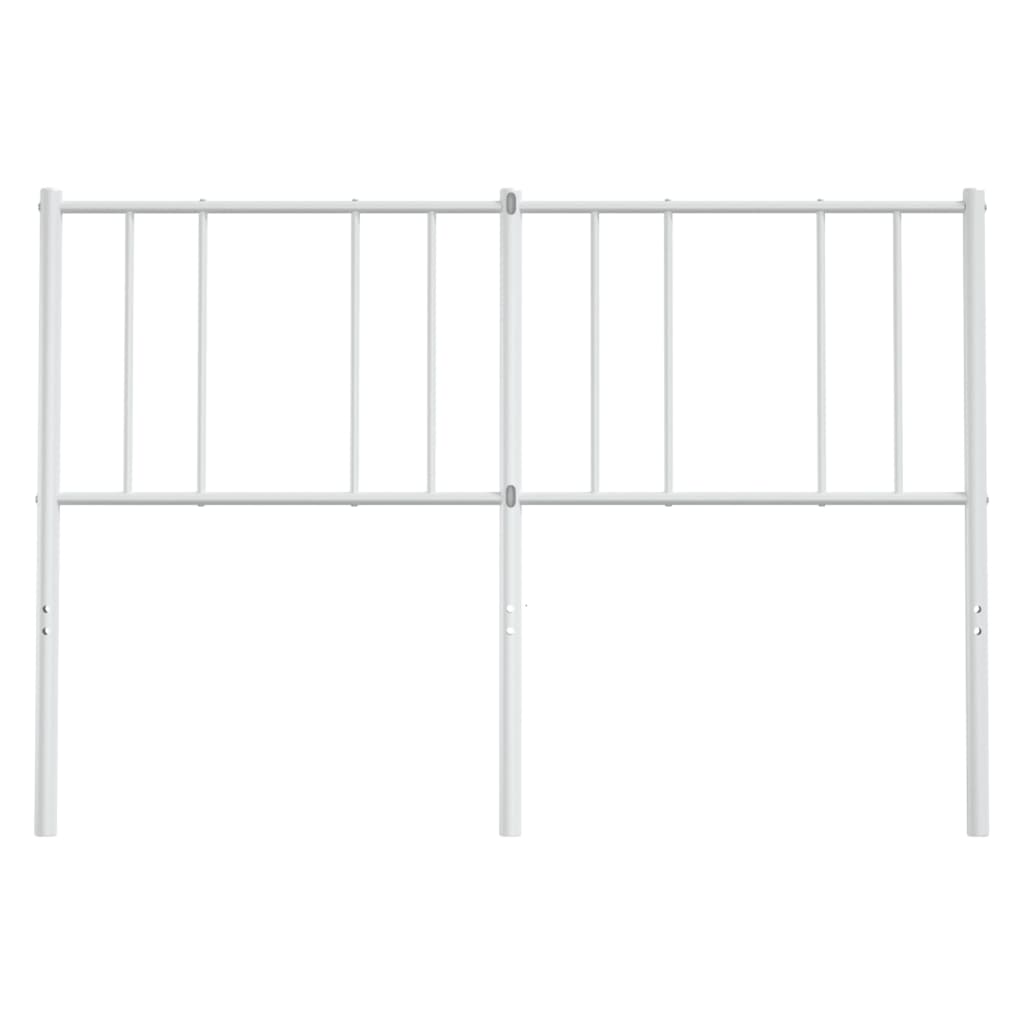 vidaXL Metal Headboard White 150 cm