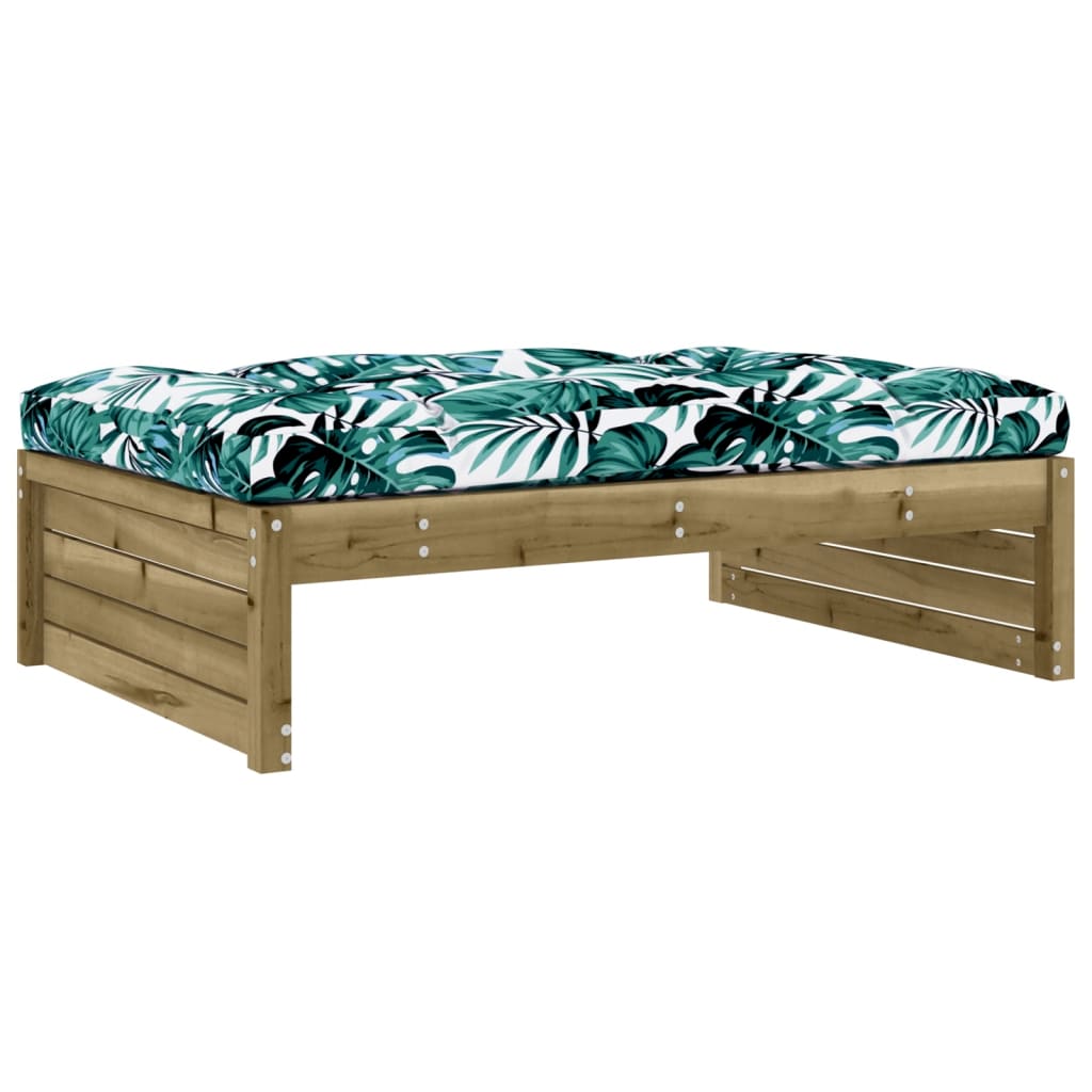 vidaXL Garden Footstool 120x80 cm Impregnated Wood Pine