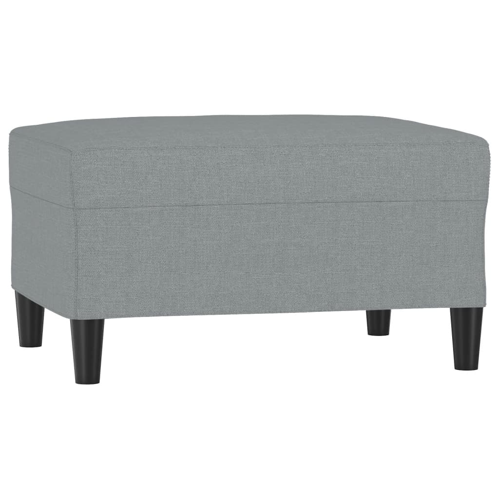 vidaXL Footstool Light Grey 70x55x41 cm Fabric