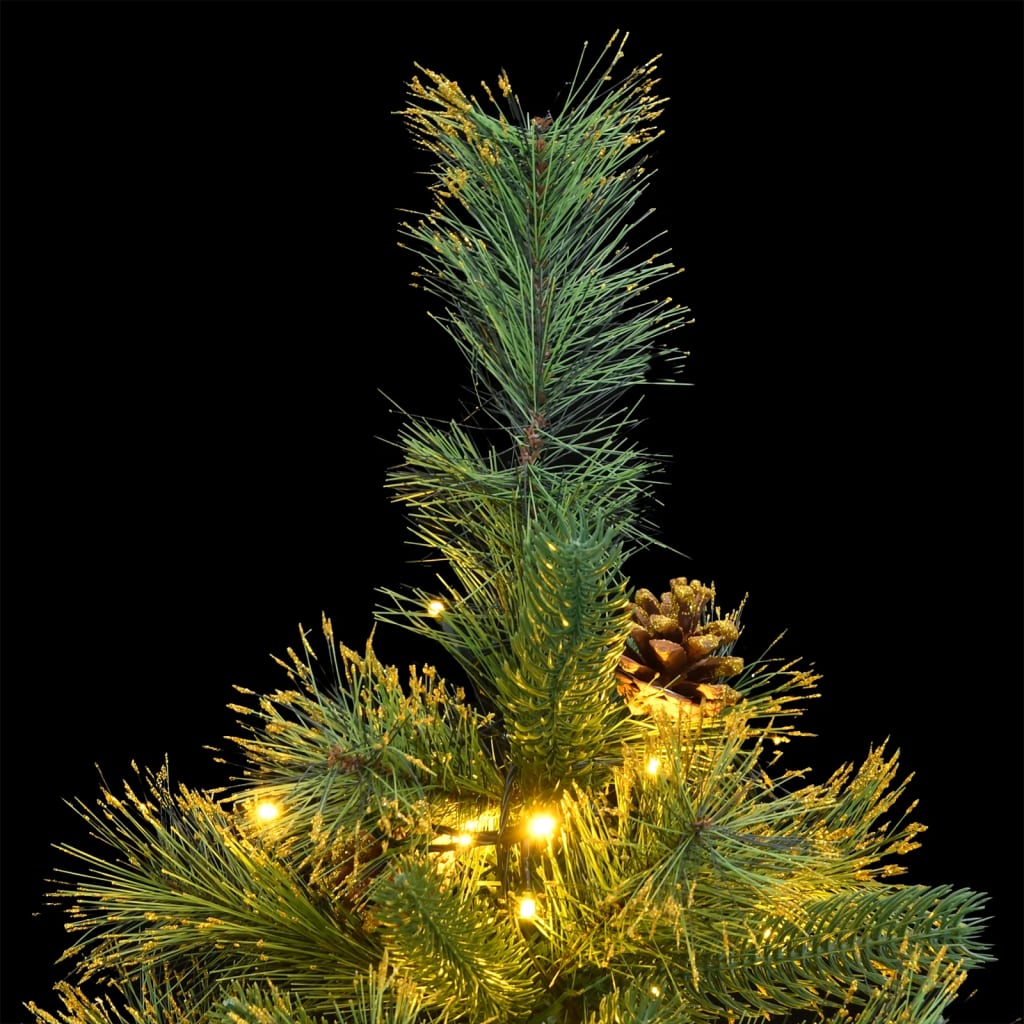 vidaXL Artificial Hinged Christmas Tree 150 LEDs 150 cm