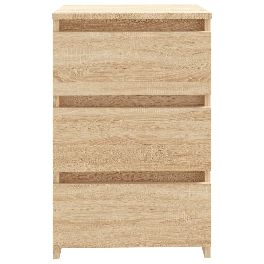 vidaXL Bed Cabinet Sonoma Oak 40x35x62.5 cm Engineered Wood