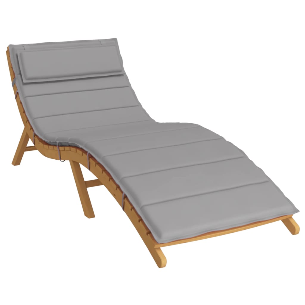 vidaXL Sun Lounger Cushion Grey 180x60x3 cm Oxford Fabric