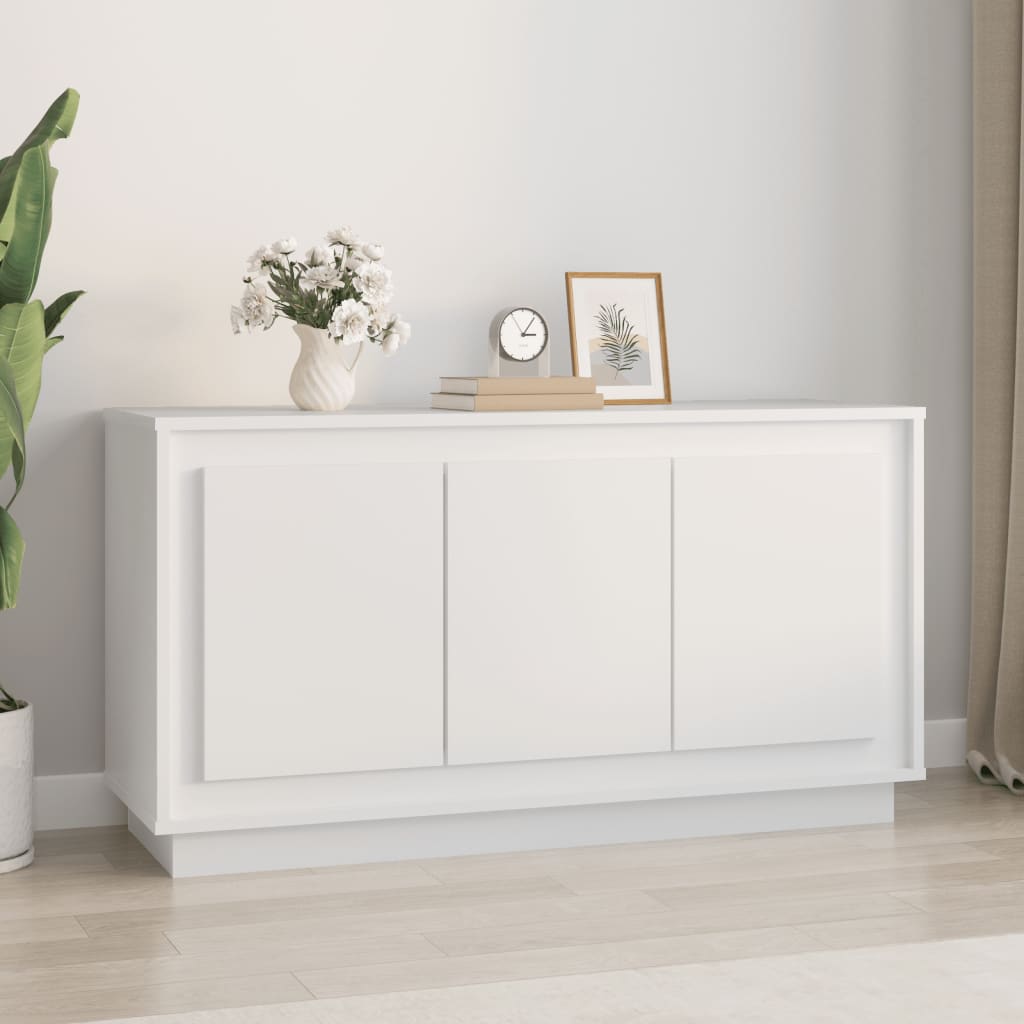 vidaXL Sideboard White 102x35x55 cm Engineered Wood