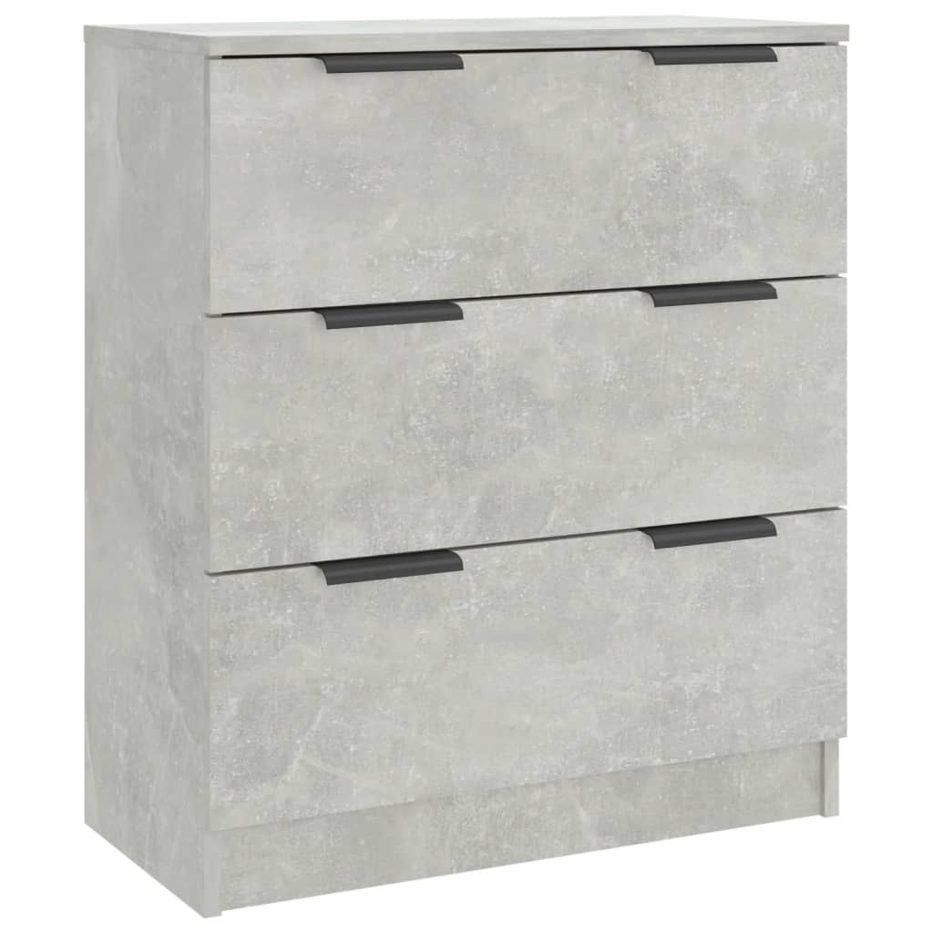 vidaXL 3 Piece Sideboards Concrete Grey Engineered Wood