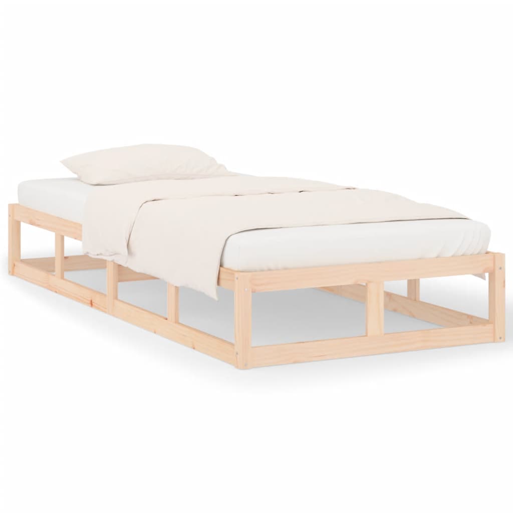 vidaXL Bed Frame without Mattress 90x190 cm Single Solid Wood