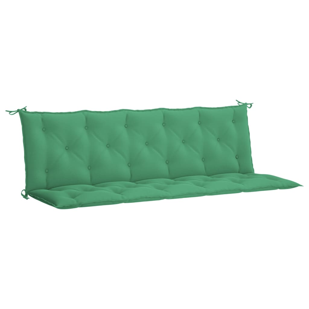 vidaXL Garden Bench Cushion Green 180x(50+50)x7cm Oxford Fabric