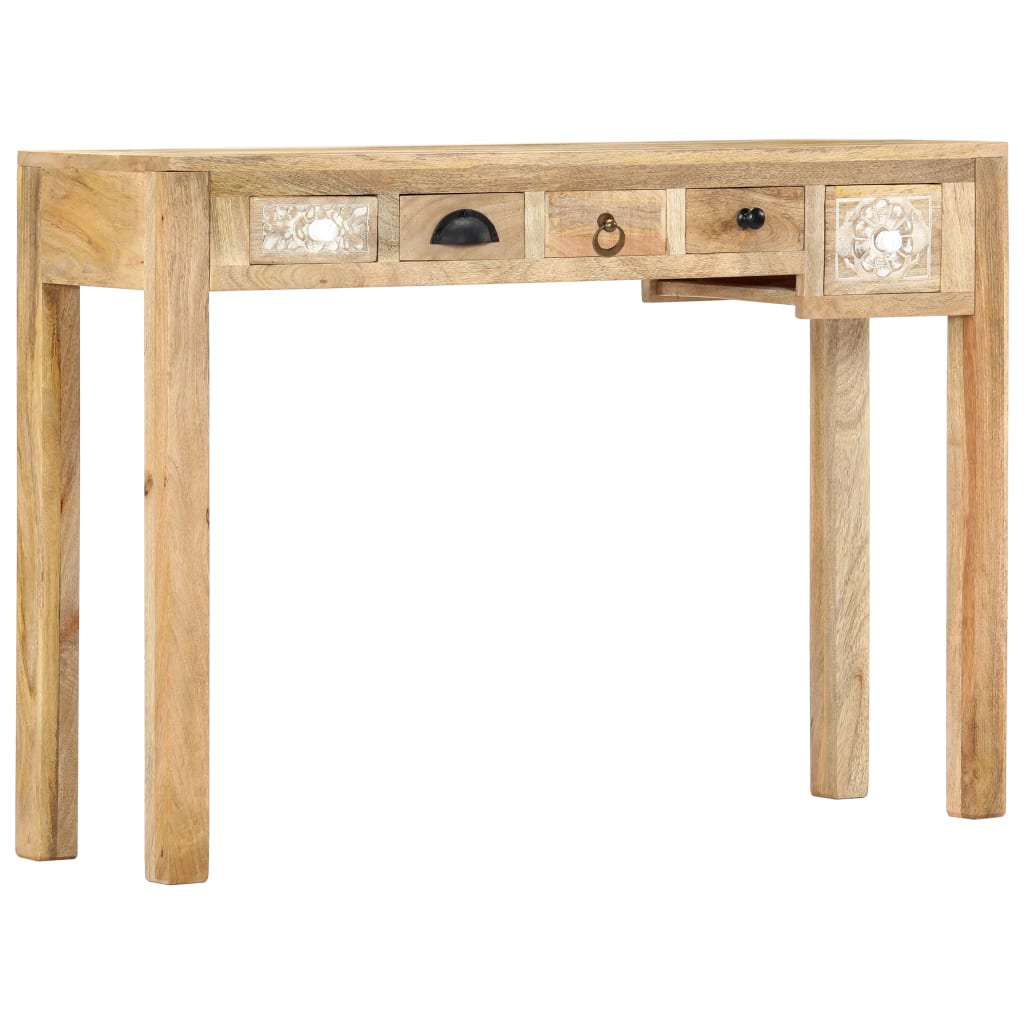 vidaXL Console Table 110x30x75 cm Solid Mango Wood