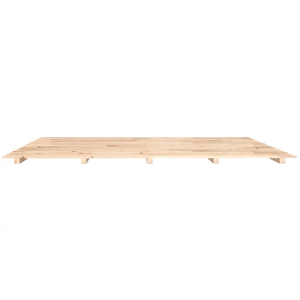 vidaXL Bed Frame without Mattress 180x200 cm Super King Solid Wood Pine