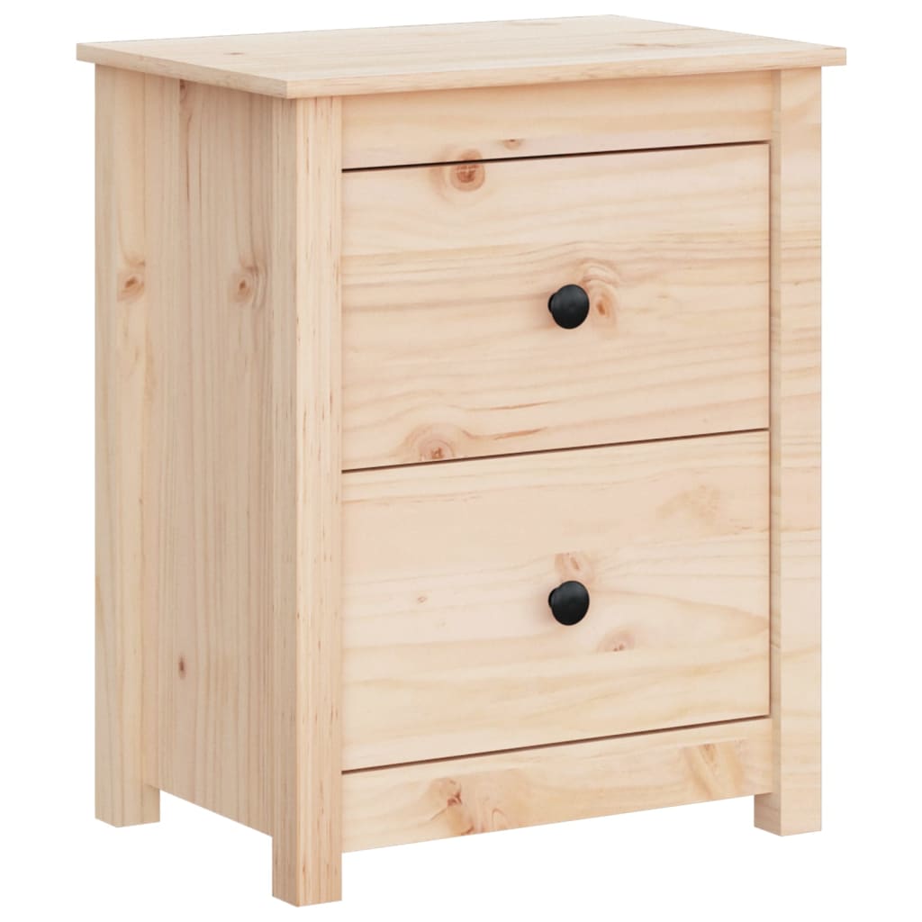 vidaXL Bedside Cabinet 50x35x61.5 cm Solid Wood Pine