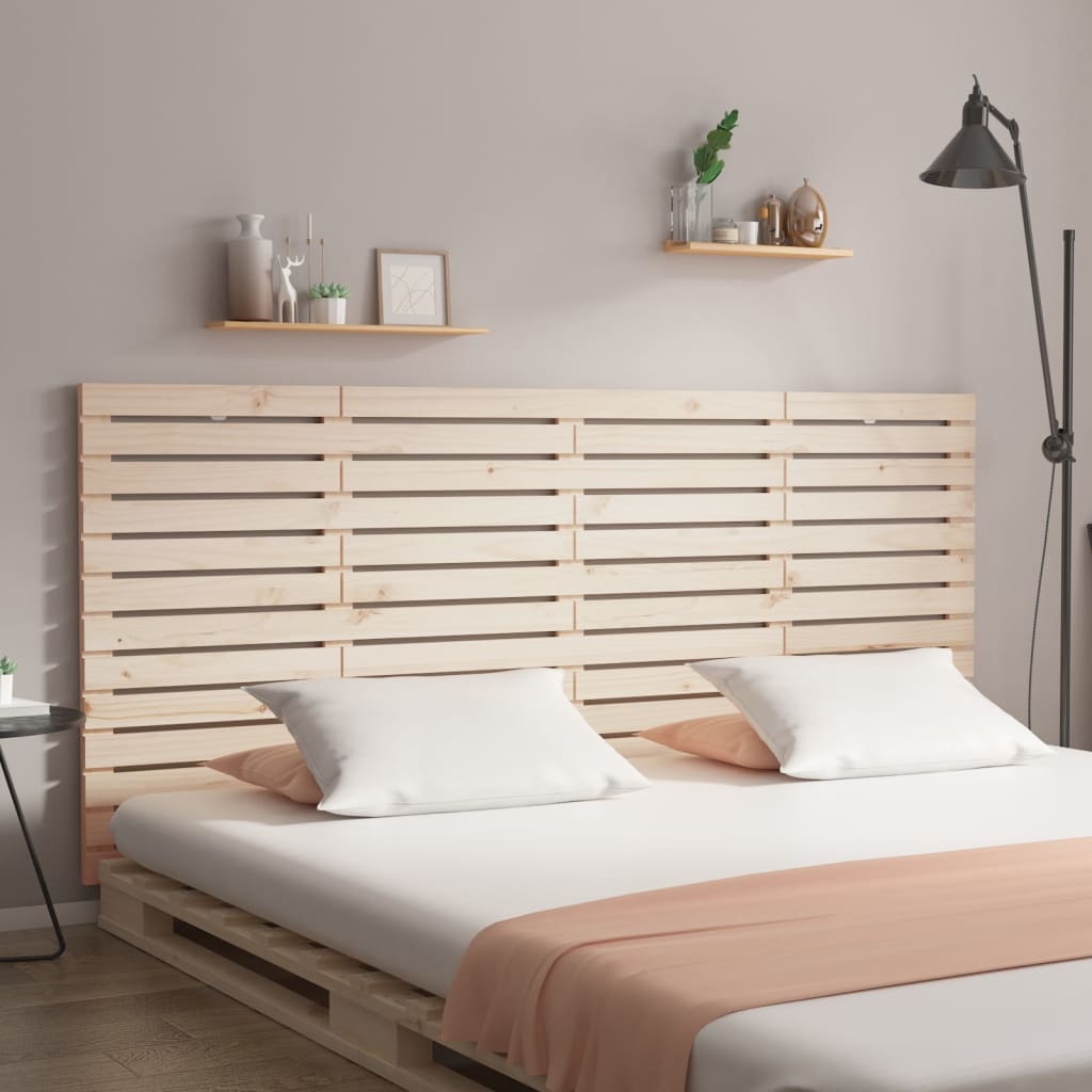 vidaXL Wall Headboard 156x3x91.5 cm Solid Wood Pine