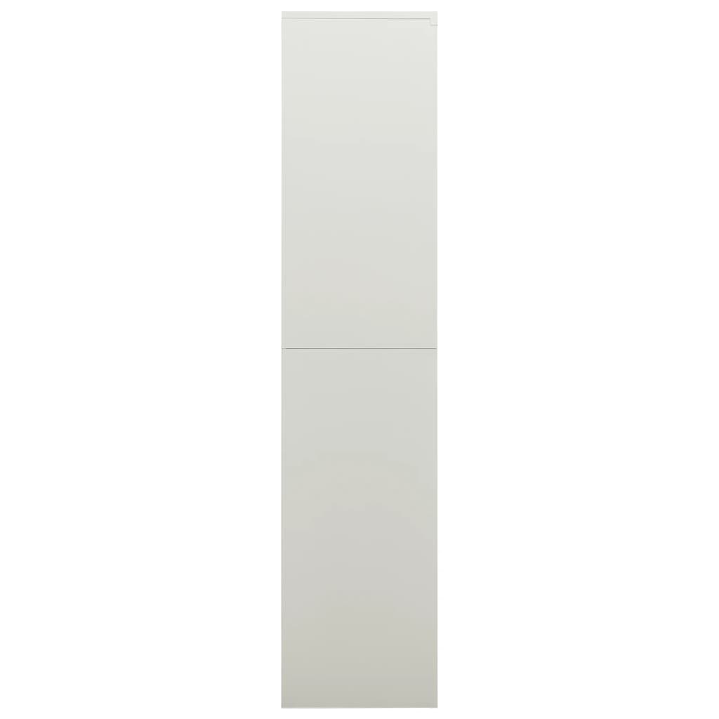 vidaXL Locker Cabinet Light Grey 90x40x180 cm Steel