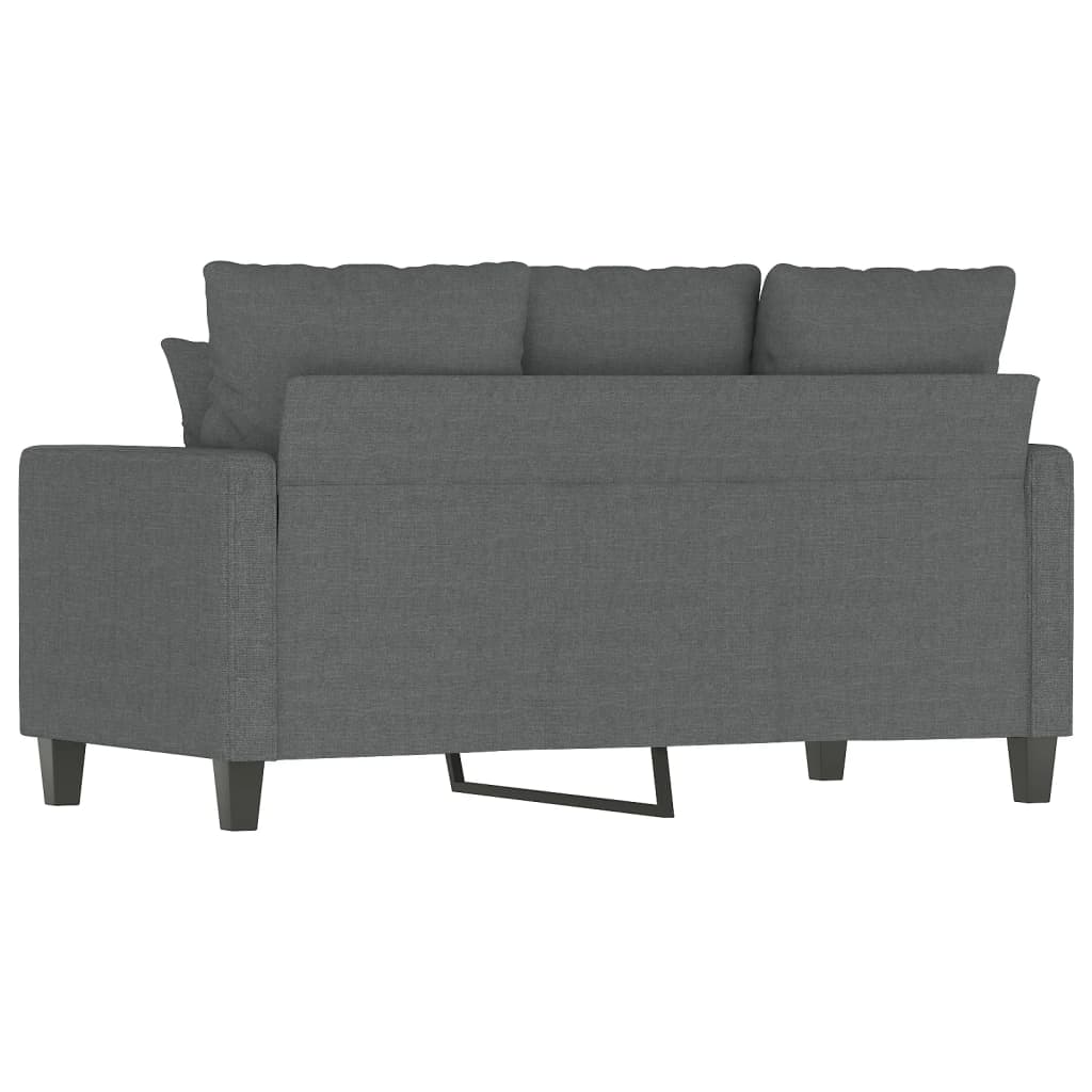 vidaXL 2-Seater Sofa Dark Grey 120 cm Fabric