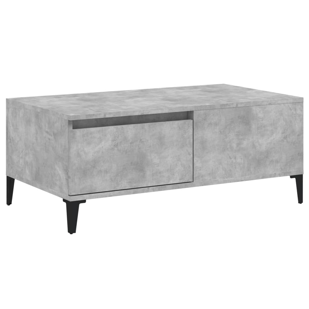 vidaXL Coffee Table Concrete Grey 90x50x36.5 cm Engineered Wood